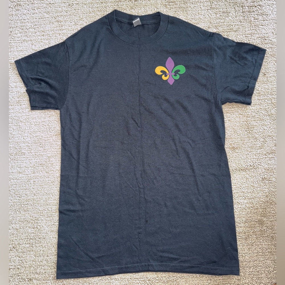 Mardi Gras Women’s T-Shirt // Black Multicolor // Small